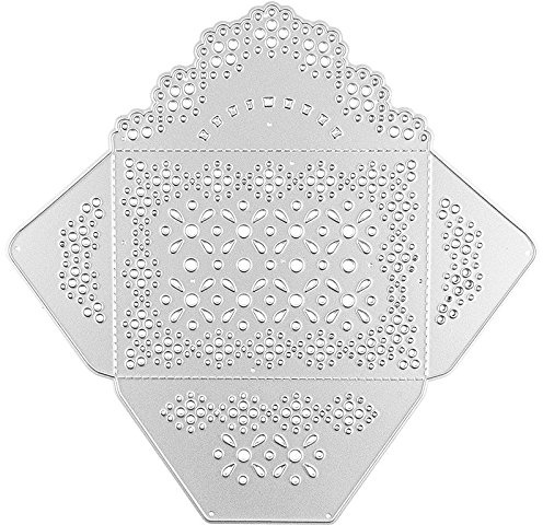 Ideen mit Herz Stanzschablone, Umschlag, 16cm x 16,2cm, passend für gängige Stanzmaschinen | zum Gestalten von Umschlägen | Valentinstag, Muttertag, Geburtstag, Weihnachten, Gutschein, Geldgeschenk