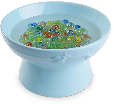 Navaris Fontana Abbeveratoio Api - Fontanella Acqua per Insetti da Impollinazione Orto e Giardino - Ciotola in Ceramica Ø20x12cm con Ciottoli Vetro