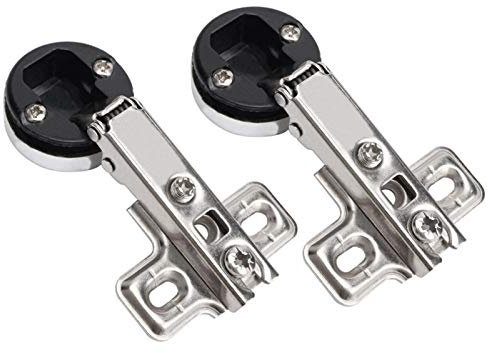 Charnière de porte en verre pour placard de cuisine, matériel d'armoire à vin, charnière hydraulique à fermeture douce pour porte en verre d'armoire de cuisine avec vis (comme indiqué)