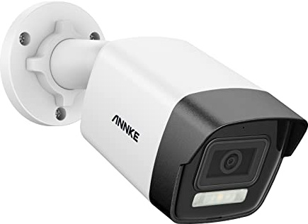 ANNKE 12MP Telecamera di Sorveglianza, Telecamera PoE con Rilevamento di Persone/Veicoli, Visione Notturna a Colori da 100 piedi, H.265+, Impermeabile IP67, Videosorveglianza 24/7