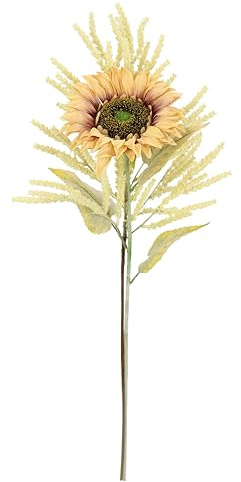Kunstblumen Sonnenblume Astilbe 2er Set 80cm Seidenblume Stielblumen-Sortiment künstliche Einzelblumen wie echt für Vase Herbstzweig Herbstliche Blumen Herbst-Deko Herbstblume Dekoblume, mauve