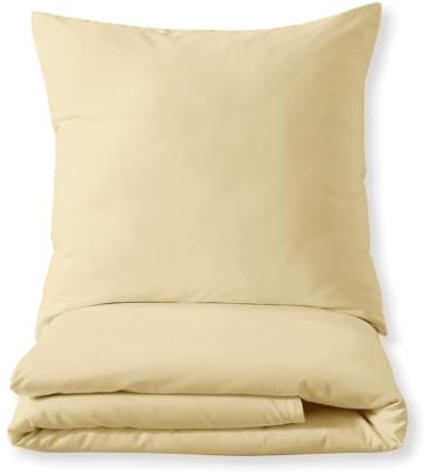 Cotton Castle Luxuriöses Bettset aus Mako-Satin 100% Baumwolle 135x200 155x220 200x200 200x220