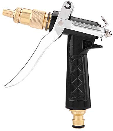 High Pressure Car Washing Cleaning Water Gun Sprayer Elastic Design Professional Universal Use Black Aluminum 1pc, and Spare Parts