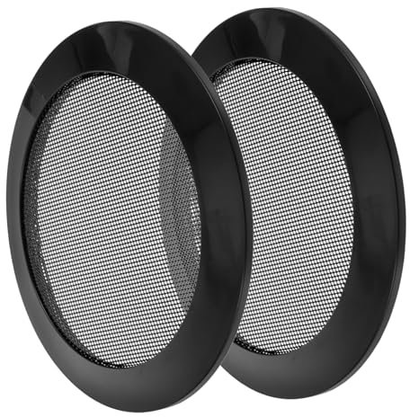 JECOMPRIS 2stücke Teiliges Auto Subwoofer Lautsprechergitter Robustes Lautsprecher Schutzgitter Für Pkw Flexibler Lautsprecherabdeckung Kompatibel Langlebige Lautsprecherabdeckung