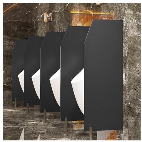Urinal-Abtrennwand für Herren, bodenstehend, Holz-Trennwand für öffentliche Toiletten, Schulen und Einkaufszentren, langlebige Toilettenverlängerung für mehr Privatsphäre