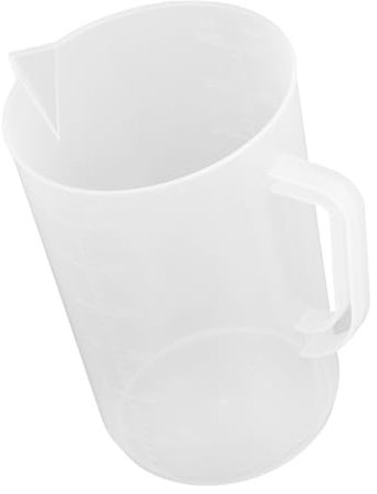 VALICLUD Misurino Per Olio Trasparente 3000ml Manico Ergonomico Tazza Graduata Per Liquidi e Olio Combustibile Design a Beccuccio Per Versamento Facile Contenitore e Officina