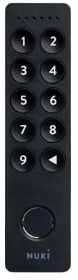 Nuki Keypad 2, Fingerprint Door Access, Secure Code Entry for Smart Lock, Easy Install, Keyless Entry for Kids, Seniors, Guests, Smartphone-Free Access