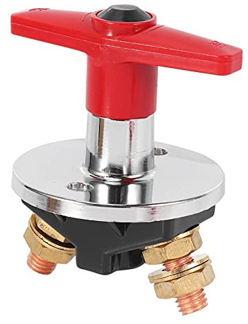 Sujurio Batterie Trennschalter Kill Switch 500Amp Trennschalter 12-60V Auto Boot Festen Schluessel fuer Auto, Marine, Kommerziell, Schwere Anlage (Typ F 1 stuecke)