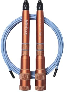 PICSIL BEE Speed Rope – Justerbart och lätt hopprep med förstärkt kabel, ergonomiska aluminiumhandtag, smidig rotation, perfekt för Cross Training, fitness och double unders (Peach)
