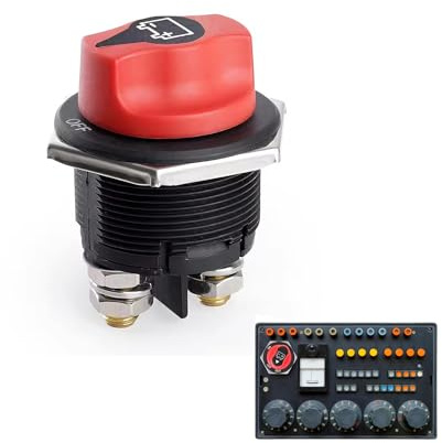 Vastsea Aislador maestro corte energía, Desconectador principal RV, Interruptor desconexión batería 200A, para el RV, Boat, Car, Camión, Offroad.