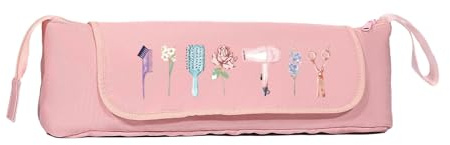 Travel Case for, Dustproof Portable Divided Organizer for Straighteners, Curling Irons, Combs, Cables, Scissors & Blow Dryer