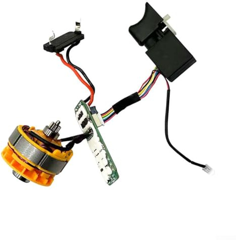Kit d'assemblage de moteur sans balais 16,8 V avec interrupteur à deux vitesses et tableau de commande pour le remontage des trains électriques sans fil