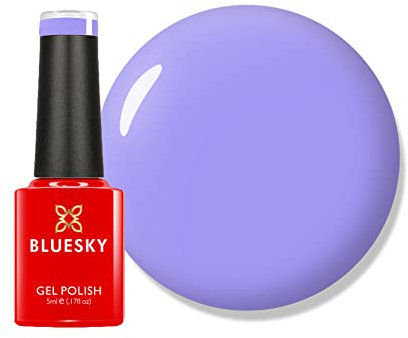 Bluesky Gel Nail Polish, Wisteria Haze - 80599, Purple, Lilac, Pastel, Long Lasting, Chip Resistant, 5ml (Requires Drying Under UV LED Lamp)