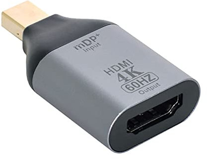 cablecc Mini DisplayPort DP Source vers HDMI Sink Displays 4K @ 60Hz Ultra HD Convertisseur Adaptateur pour ordinateur portable Mac