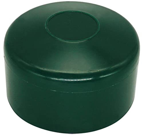 SKIR'CO (20 piezas) Tapas de postes de valla, tapas redondas de plástico verde de 60 mm para postes de valla redondos, cubiertas de postes de valla, verde musgo RAL 6005