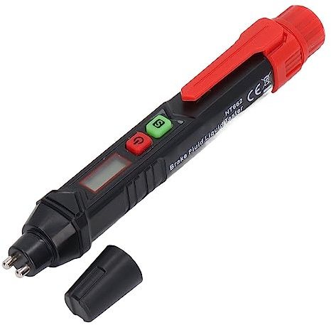 Bremsflüssigkeitstester Stift, Automatisches Bremsdiagnosetestgerät DOT 3 DOT 4 DOT 5.1 Ölfeuchtigkeitsanalysator Zur Überprüfung von Motorfahrzeugen