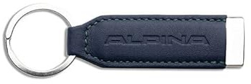 BMW Handgefertigter Alpina Schlüsselanhänger Wortmarke - Lavalina Leder