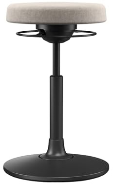 Moll S1 Sitz- & Stehhocker höhenverstellbar | bequemer Bürohocker mit gefederter 3D-Mechanik | ideal fürs ergonomische Homeoffice | Wipp- & Schwenkfunktion fördert Rückenmuskulatur | Made in Germany
