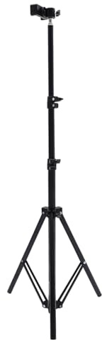 Trípode para Proyector Ajustable Portátil, Negro, 1 Juego | Abs y Aleación de Aluminio, Tejido Plegable, Diseño Compacto que Ahorra Espacio, para Oficina y Live Streaming