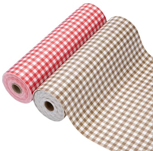 Alfombrilla para Cajón Cocina Antideslizante Estera del Refrigerador Cuttable Forro para Cajones de Armario Lavable Protector Muebles 30 * 300Cm 2 Piezas