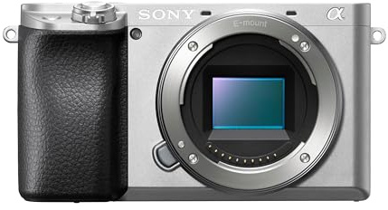 Sony Alpha 6100 | APS-C Spiegellose Kamera mit 16-50mm Power-Zoom-Objektiv | Schneller 0,02s Autofokus mit Augenerkennung für Mensch und Tier, 4K-Filmaufnahmen und neigbares Display | Silber