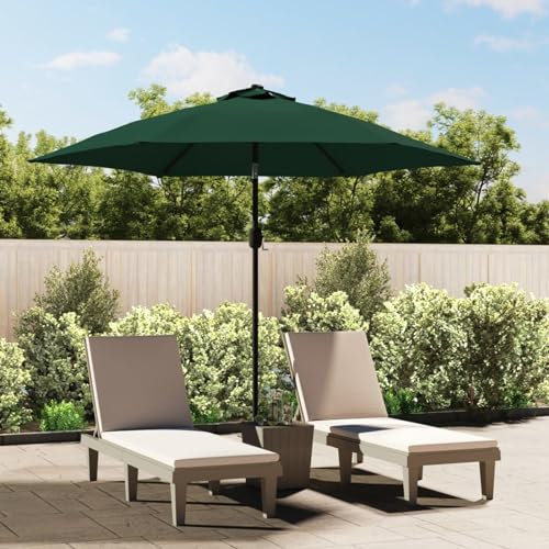 Xichuzi Sombrilla voladiza con LED, Parasoles Jardin, Sombrillas Jardin, Parasol Terraza, Sombrillas Terraza, Parasol Playa, 3 m Verde