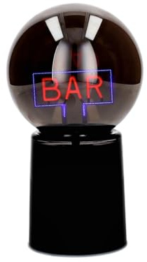 Giftcompany Glowmance LED-Leuchtkugel Neonlicht Bar schwarz 21cm