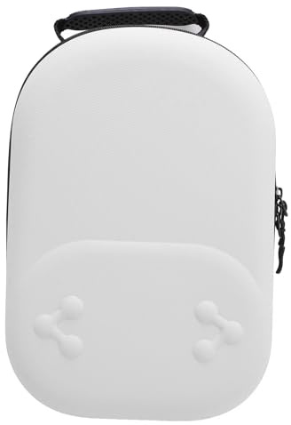 Asixxsix Hard Carrying Case, Compatible with VR Headsets Portable Protection Backpack Electronics Organizer Travel Case for Travel and Home Storage (White)