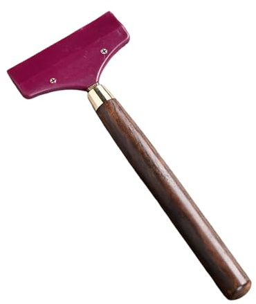 Ebony Wood Long Handle Glue Spreader with Silicone Brush Head, Multifunction Glue Applicator for Crafts PVA and Wood Projects, Reliable Adhesive Spreader for Art DIY and Model Making