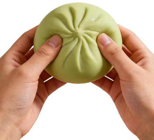 Squishies Knödel mit Dampfbox für Erwachsene und Kinder (grün)