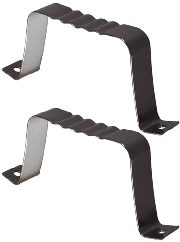 POPETPOP Lot de 2 Colliers de Serrage pour Tuyaux de Gouttière en Alliage D'aluminium, Pince Murale Ajustable 80x100 Mm, Fixation Robuste pour D'eau Extérieure, Accessoire