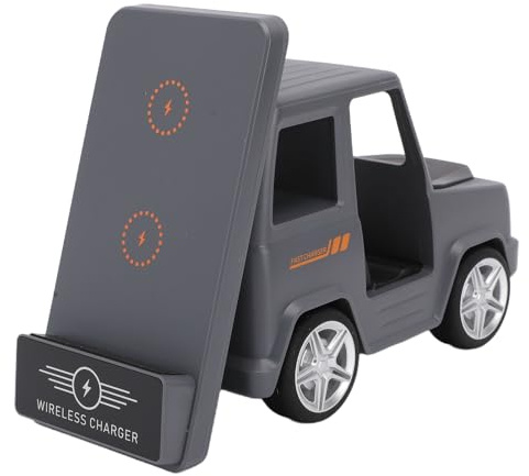 Yechiry Estación de Carga Inalámbrica para Montacargas, Base de Alimentación Rápida 3 en 1 de 15 W, Soporte de Diseño Automotriz con Soporte de Carga para Múltiples Dispositivos para