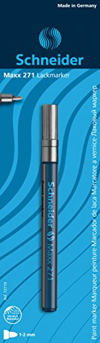 SCHNEIDER Schreibgeräte Lackmarker Maxx 271, 1-2 mm, silber, 1er Blisterkarte