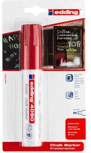 edding 6 x Kreidemarker 4090 4-15mm rot