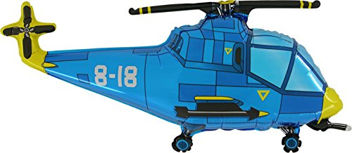 37 Blue Helicopter Folienballon - wie in den 50 Shades Of Grey Film gesehen