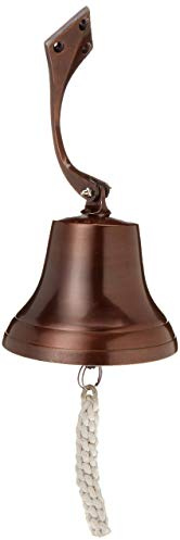 Schiffsglocke aus Aluminium, dunkel antik