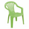 Stapelbarer Gartenstuhl für Kinder, Made in Italy, 37x37x52 cm, grüne Farbe