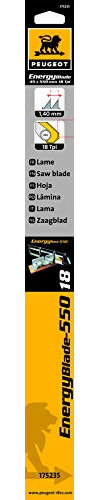 Peugeot 175235 Lame pour scie à onglet manuelle 550 mm Bois/PVC/Alu 18 TPI 550 mm