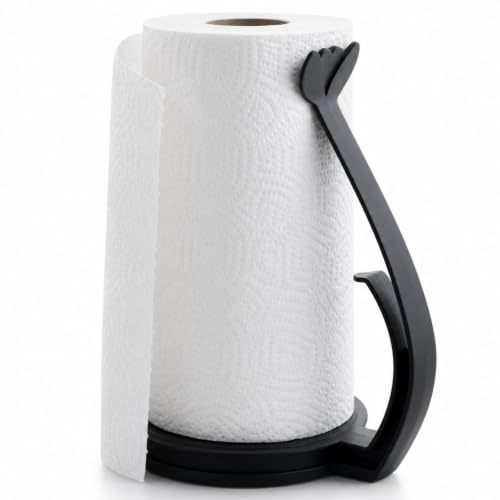 Tupperware Porte Rouleau Essuie-Tout Recycline Eco Plastique Recyclé - Support Cuisine Table Pince Fleur Stable Compatible Lave-Vaisselle - Dimensions 14x18,7x24 cm Qualité Famille Maison