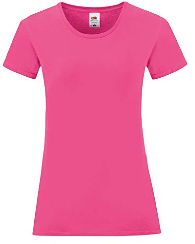 Fruit of the Loom - Iconic - Maglietta a Maniche Corte - Donna