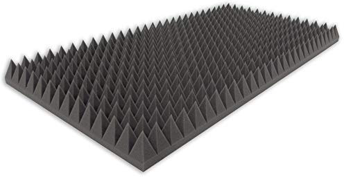 Mousse pyramidale type 100 x 50 x 7 cm Tapis d'isolation acoustique pour une isolation acoustique efficace