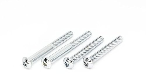 10 Stk Linsenkopfschraube ISO 7380-1 M5 x 45 - Stahl 10.9 verzinkt