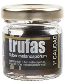 Exclusiver, echter ganzer schwarzer Winter - Trüffel der Spitzenklasse aus Spanien - in 1.Qualität - Tuber melanosporum - 12,5 g im Glas, Menge:1 Stück