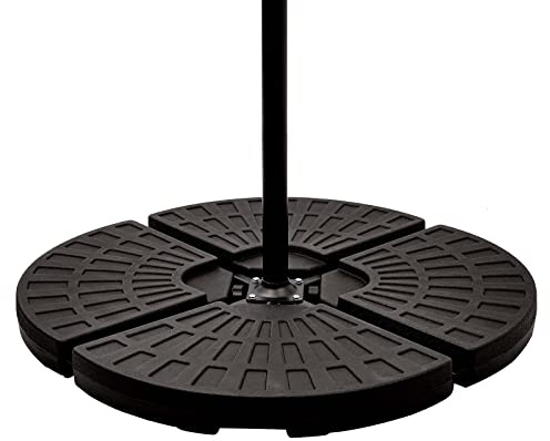 Mondeer 4er Set Sonnenschirmständer Sonnenschirmgewichte mit Wasser oder Sand befüllbar für Freischwinger Banana Hängeschirm Kreuzfuß, 50 cm
