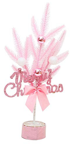 Alberi di natale RENRUIRUI Rosa Desktop Piccolo Home Hotel Centro Commerciale Decorazione Natalizia (Color : Style a)