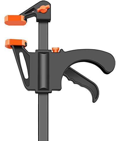 QSCTYG Wood Clamps 4 2/3/4/5/10 Pcs Woodworking Work Bar F Clamp Clip Set Hard Grip Quick Ratchet Release DIY Carpentry Hand Tool Gadget 662 (Color : 4Inch 2Pcs)