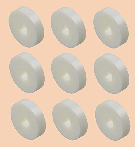 TERF® Rondella distanziale in nylon bianco M6 (6 mm)x24 mmx5 mm in nylon distanziatore dimensioni: 6 mm diametro interno (foro)x24 mm lato esterno grande diametrox5 mm spessore,confezione da 8