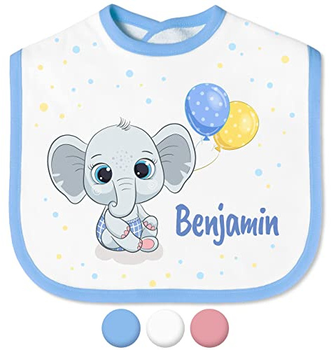 True Statements Babylätzchen mit Namen für Mädchen & Jungen – Lätzchen für Baby & Kleinkind personalisiert - mit Klettverschluss – Spucktuch Latz Kinderlätzchen - Geschenk für Kleinkinder