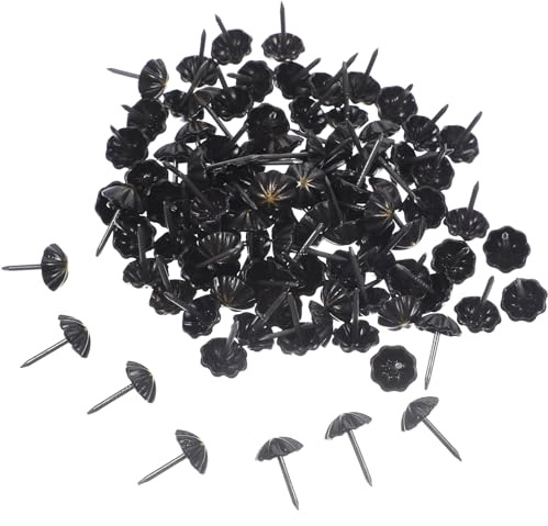 iplusmile 100pièces Clous Décoratifs De Mobilier Clous De Tapissier Pour Fauteuils Et Design Vintage Et Noir Mat Pour Et Rénovation De Meubles
