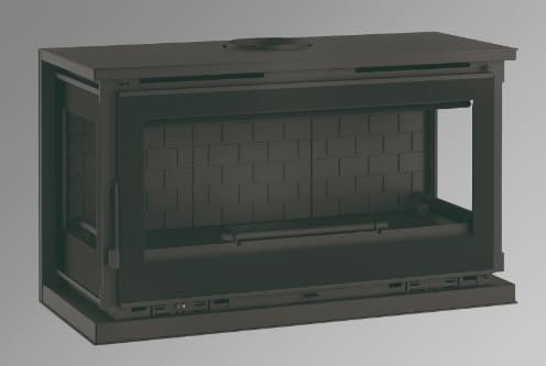 BRICOSOL Estufa Leña FM Modelo M-100 FK